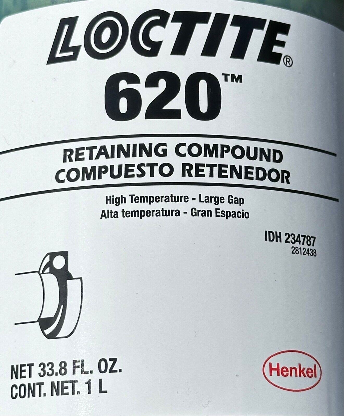 Loctite 620 Retaining Compound 1 Case of 4 One Liter Bottles New