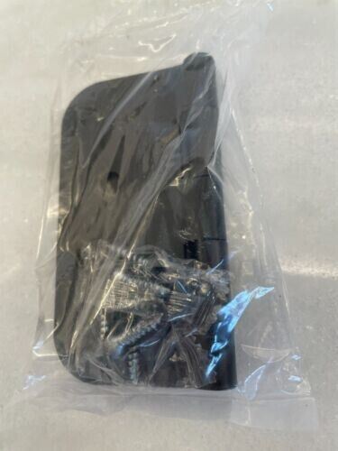 New 12 pack Cosmas Flat Black Door Hinge 4" x 4" with 5/8" Radius Corners