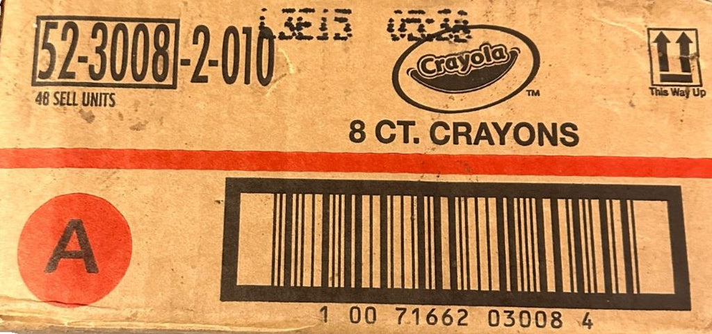 Crayola Classic Crayons 8 Primary Multicolor Crayons Case of 40 Retail Ready