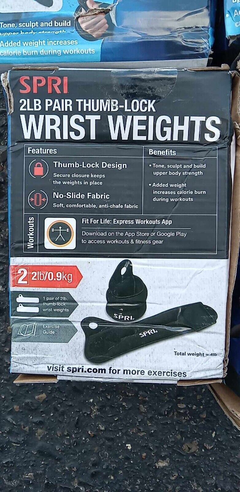 SPRI Wrist Weights Thumblock Arm Set 4lbs 2lb per  Lot of 4 07-71398