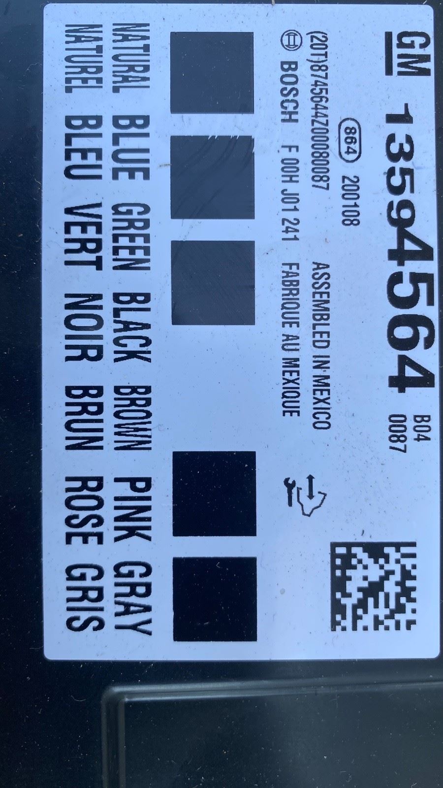 OEM | Body Control Module GM 2014-2015 Chevy Camaro 13594564
