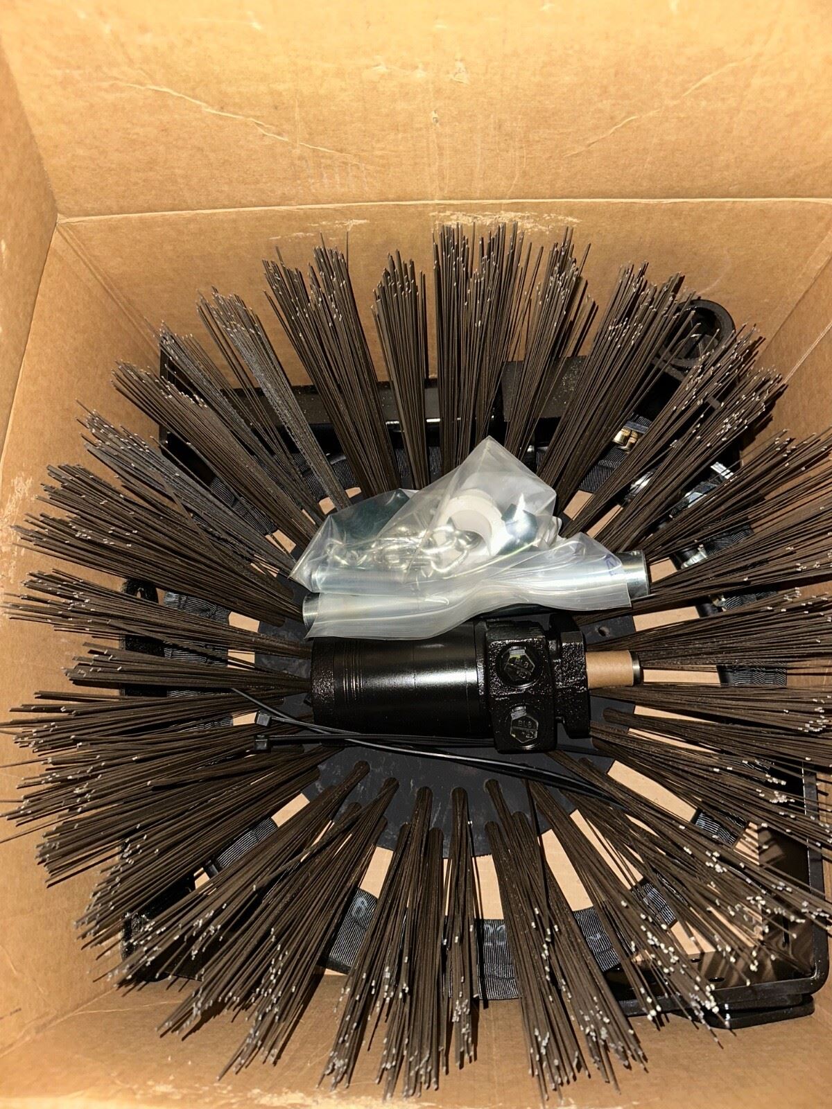 CAT 452-4150 Gutter Brush Kit – OEM Caterpillar – Fits BP115C & BP118C Pickup Brooms – Left or Right Side Mount
