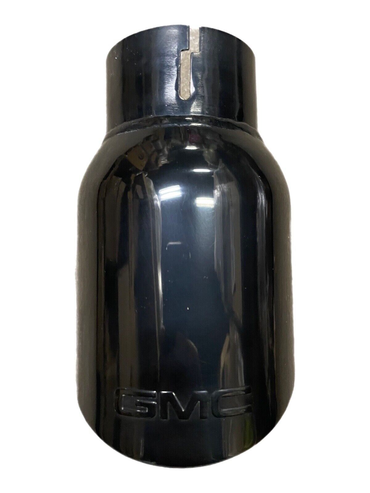 Black GMC Embossed Genuine GM Performance Exhaust Tip Dual Wall 84513871