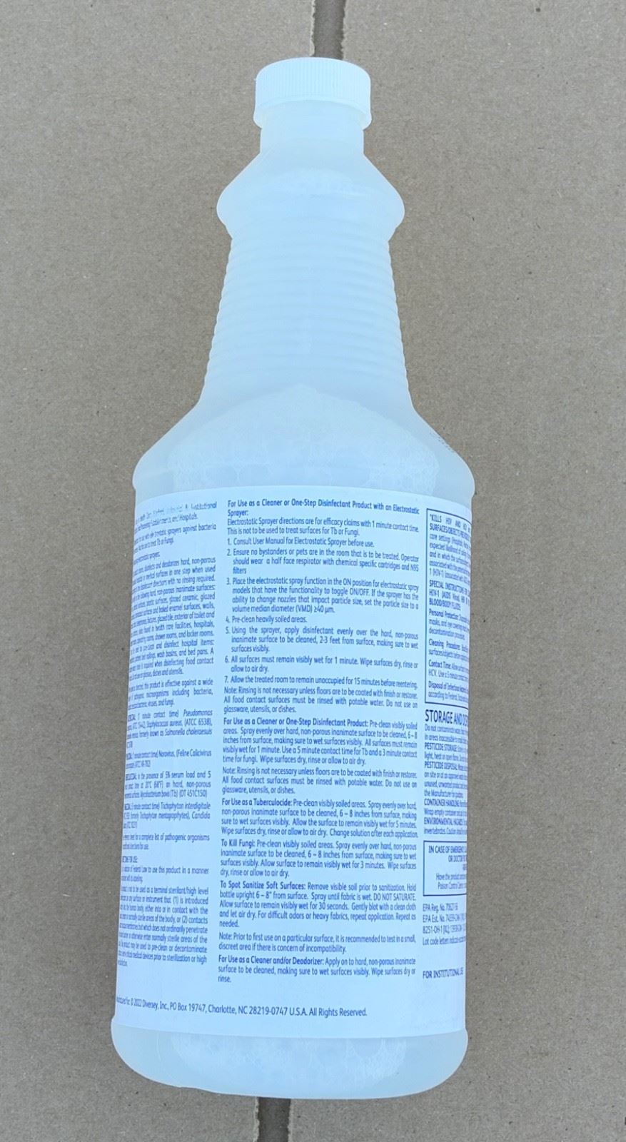 Diversey 4277285 Oxivir TB Disinfectant Cleaner 32 oz Case of 12