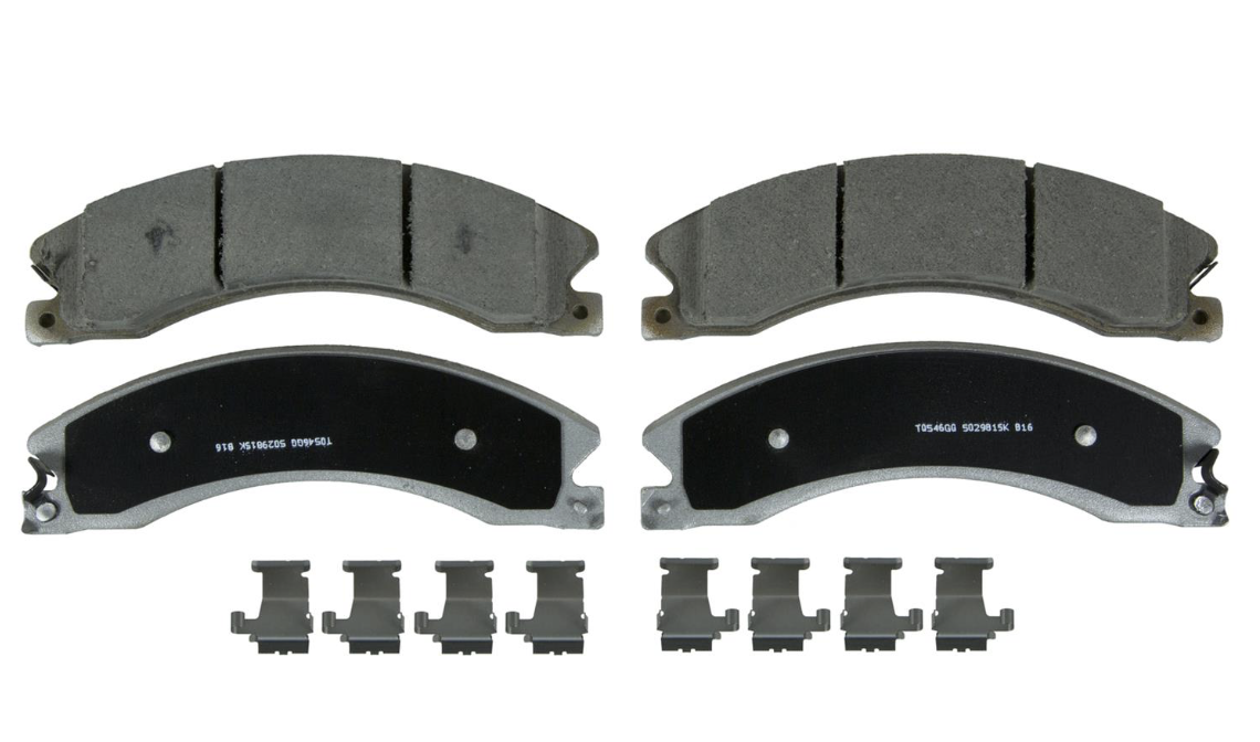 Wagner ThermoQuiet QC1411 Rear Brake Pad Set for Chevy Silverado 2500/3500 2011-