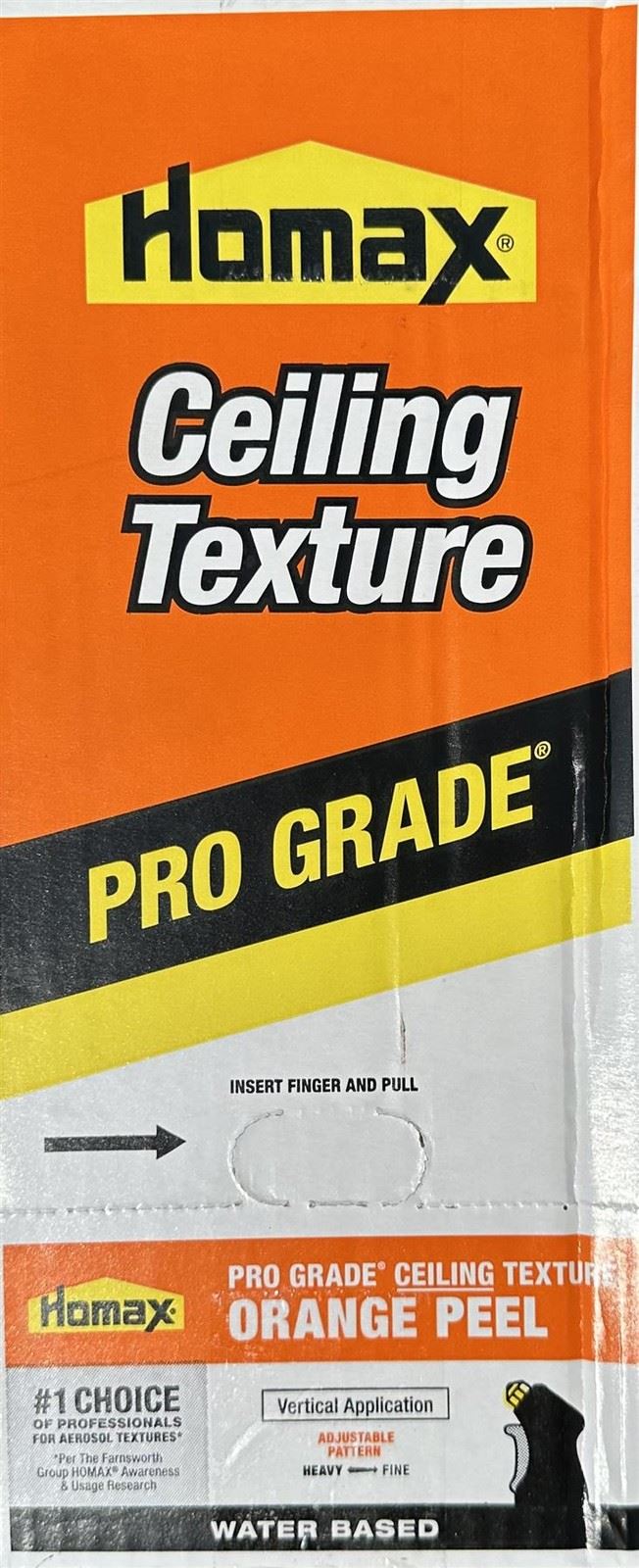 Homax Pro 20 oz. White Orange peel Water-based Ceiling Texture Spray Case of 6