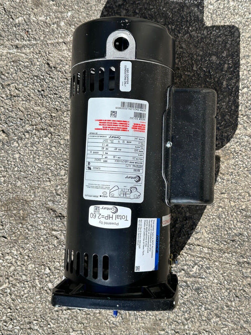 2 HP 3450 RPM 48Y Frame Square Flange 230V Pool Motor Century # SQ1202
