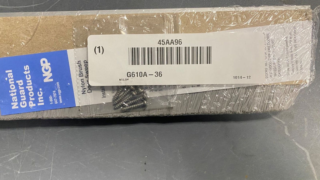 Nylon Brush Door Sweep National Guard 36 x 3 x 2 IN G610A-36