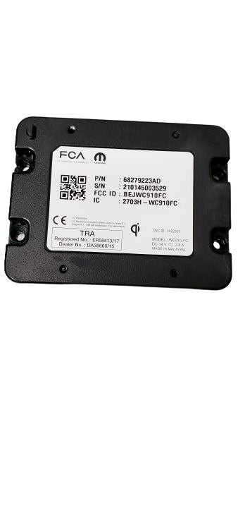 Wireless Device Charger 68279223AD Fits 2019-2021 Chrysler, Ram Vehicles