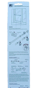 4 RELIABILT 28"-48" Adjustable Aluminum Sliding Patio Door Security Bar U 9921-L