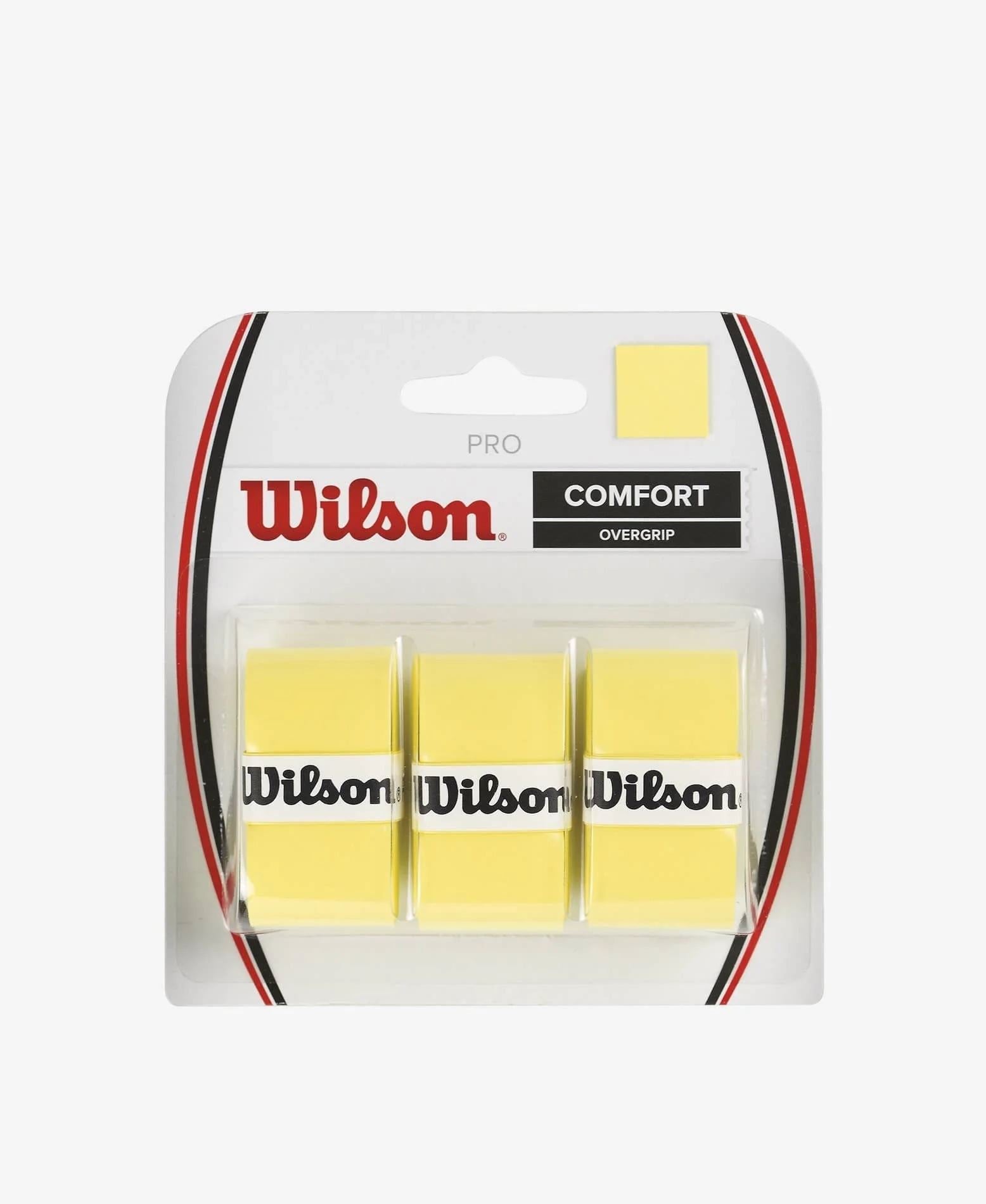 Wilson Pro Tennis Racquet Overgrip (3-Pack) (Yellow)