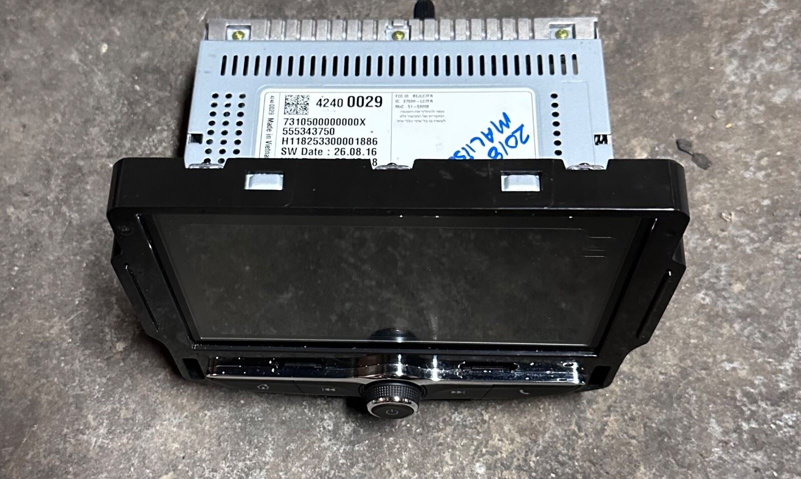 OEM | Radio Touch Screen Multi Media 2016 - 2018 Cruze Malibu 42400029 Blemished