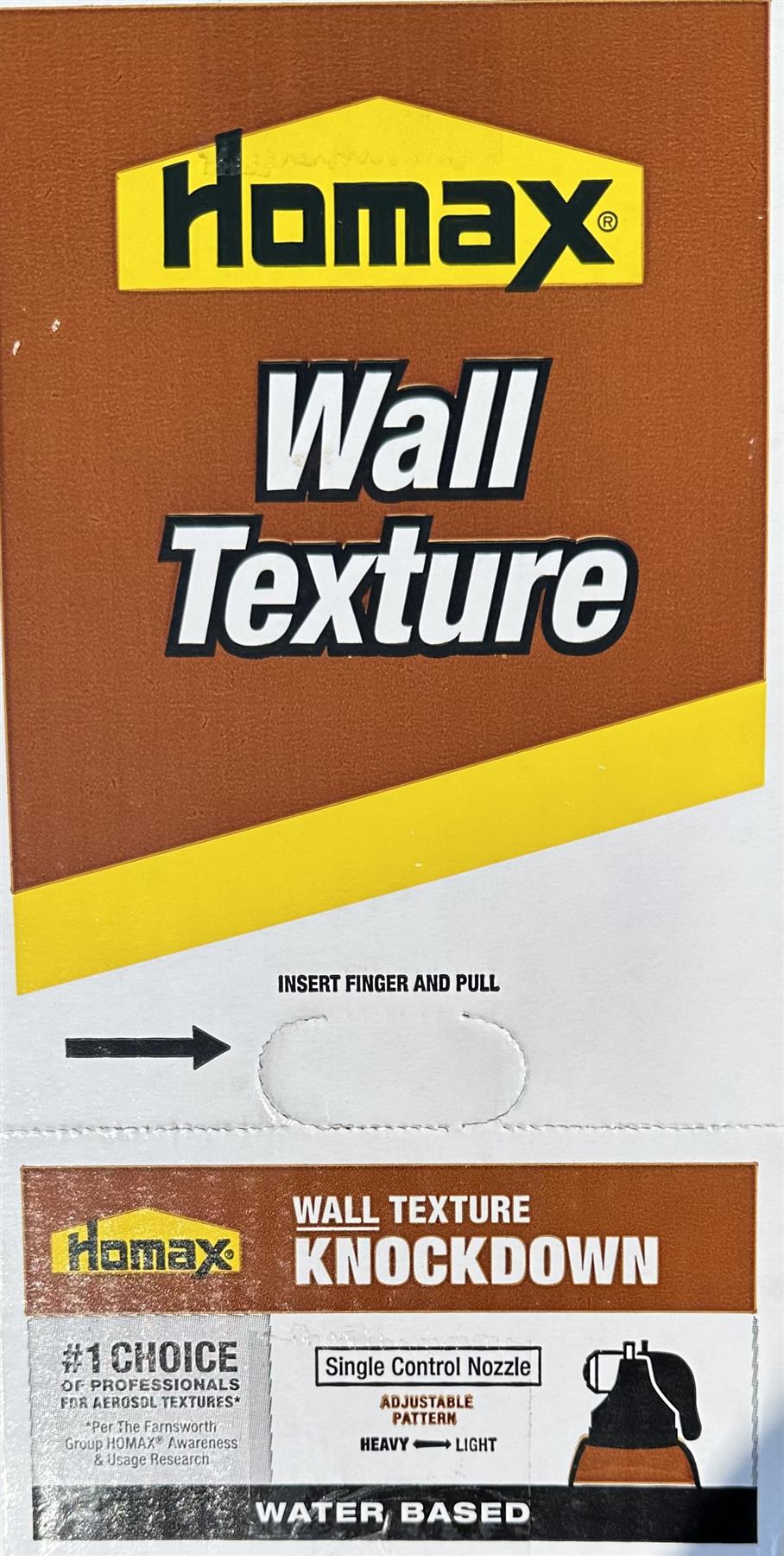 Homax 20 Ounce(s) White Knockdown Water-based Wall Texture Spray  Case of 6