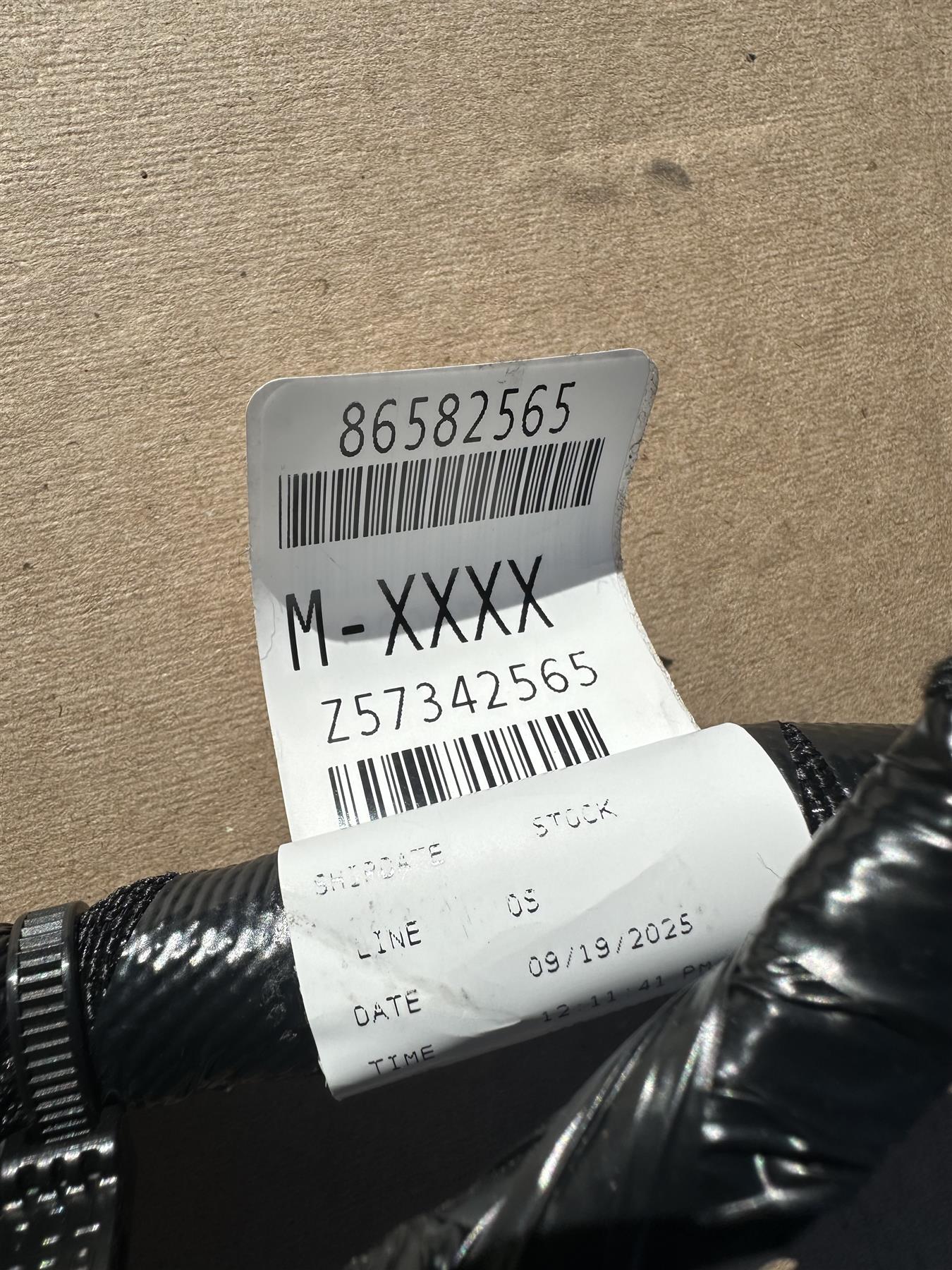 OEM GM Front Wiring Harness 86582565 F-Harness Assembly