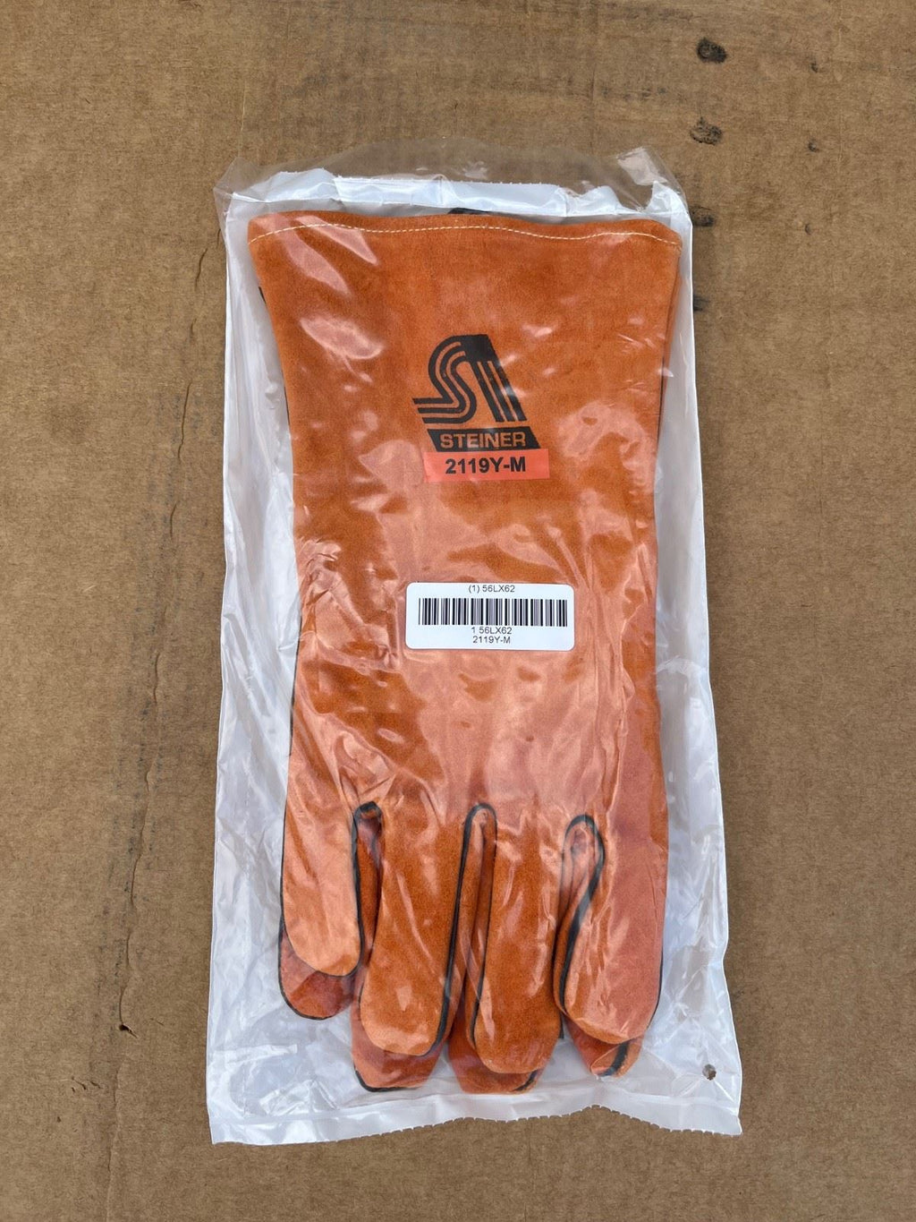 Steiner 2119Y-M Welding Gloves, Wing Thumb, M, 1 Pr