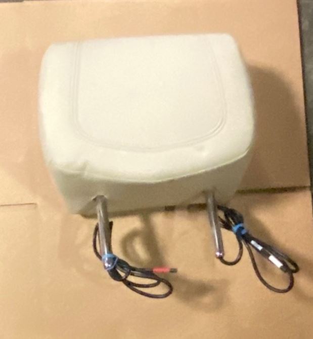 OEM | DVD Headrest Assembly With Wires  Beige color fits in GM 620007