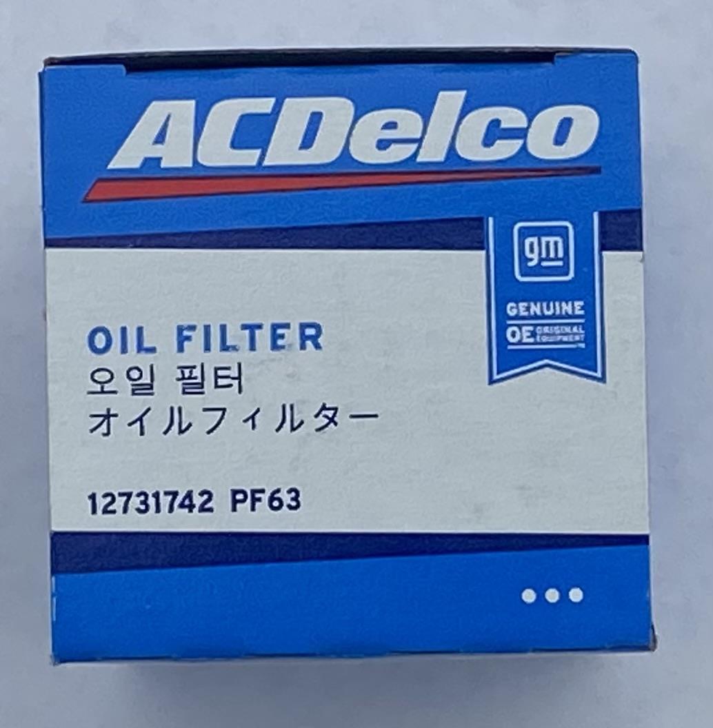 ACDelco GM 12731742 PF63 Oil Filter for Silverado Sierra Tahoe Traverse