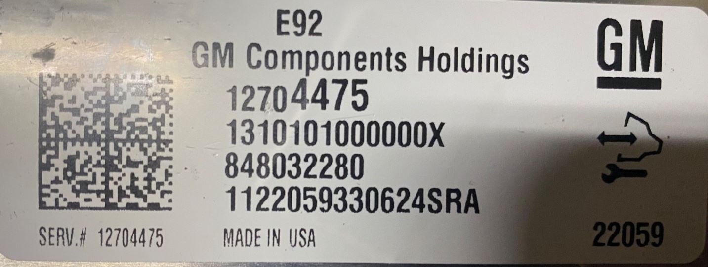 OEM | Engine Control Module Fits in 2018 Corvette GM 12704475