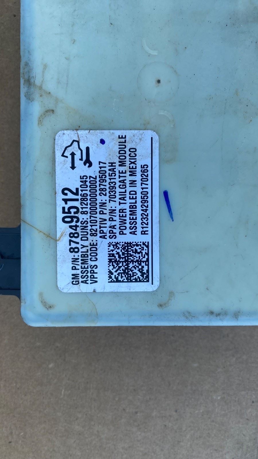 OEM| Power Tailgate Module Fits 2021-2023 Silverado GM 87849512