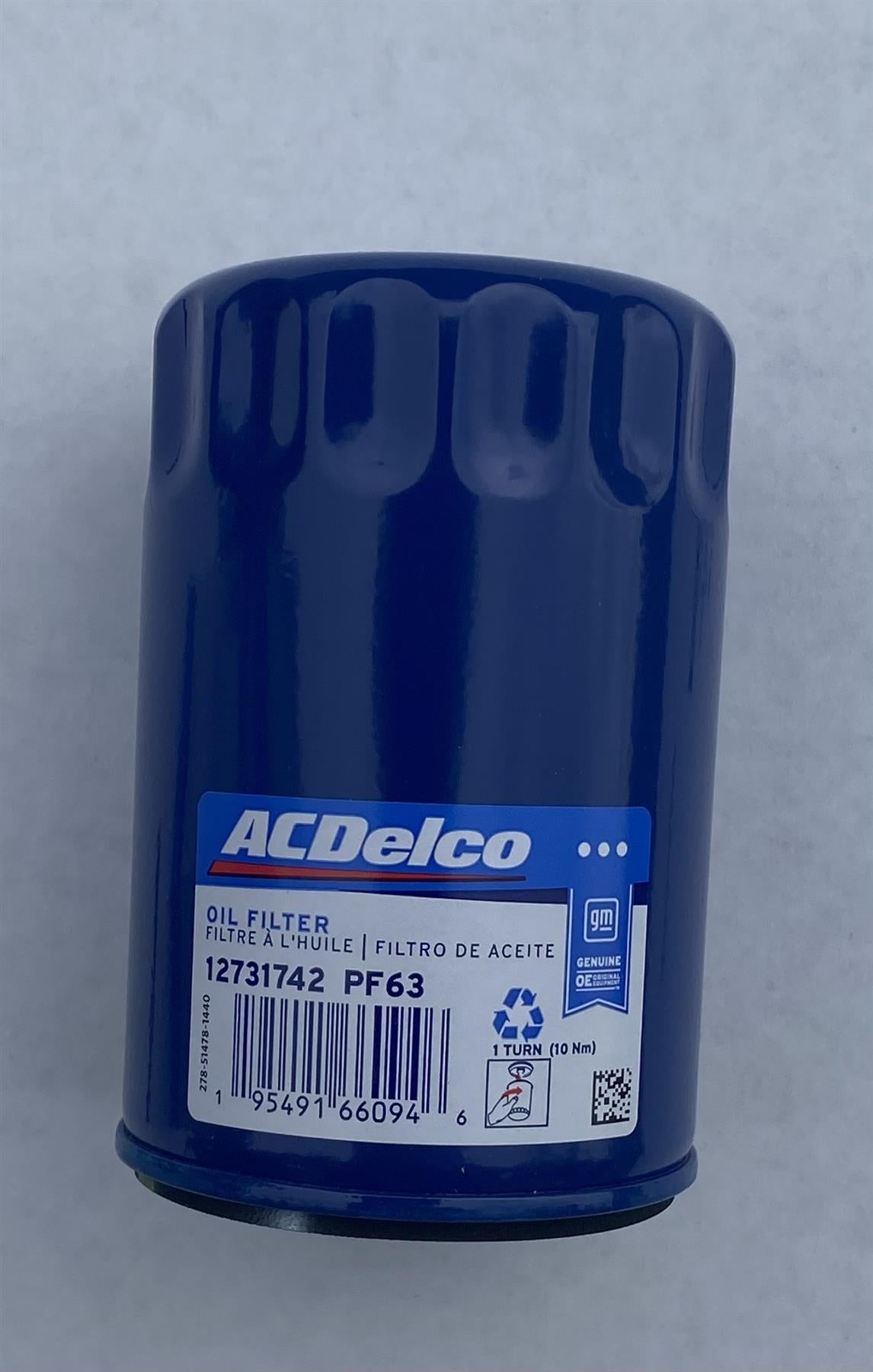ACDelco GM 12731742 PF63 Oil Filter for Silverado Sierra Tahoe Traverse