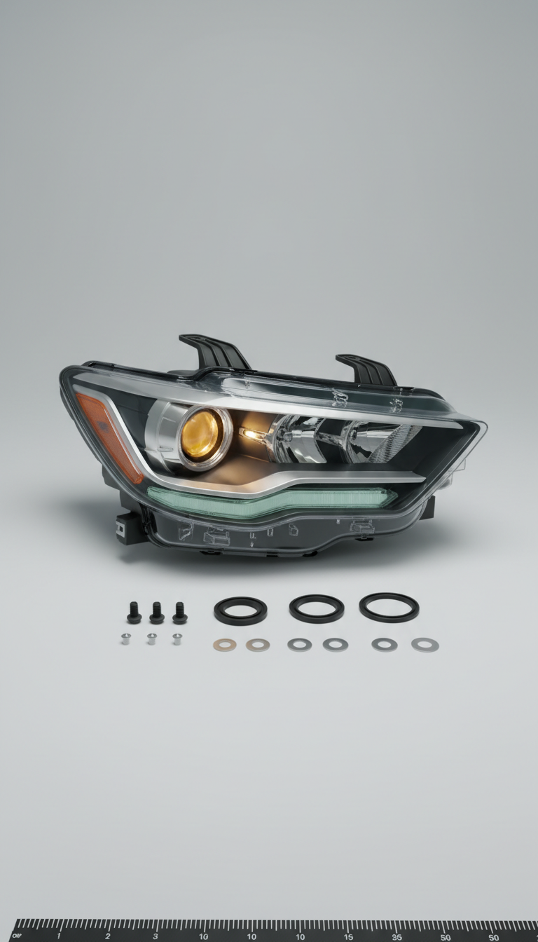 Aftermarket headlight assembly with clear lens