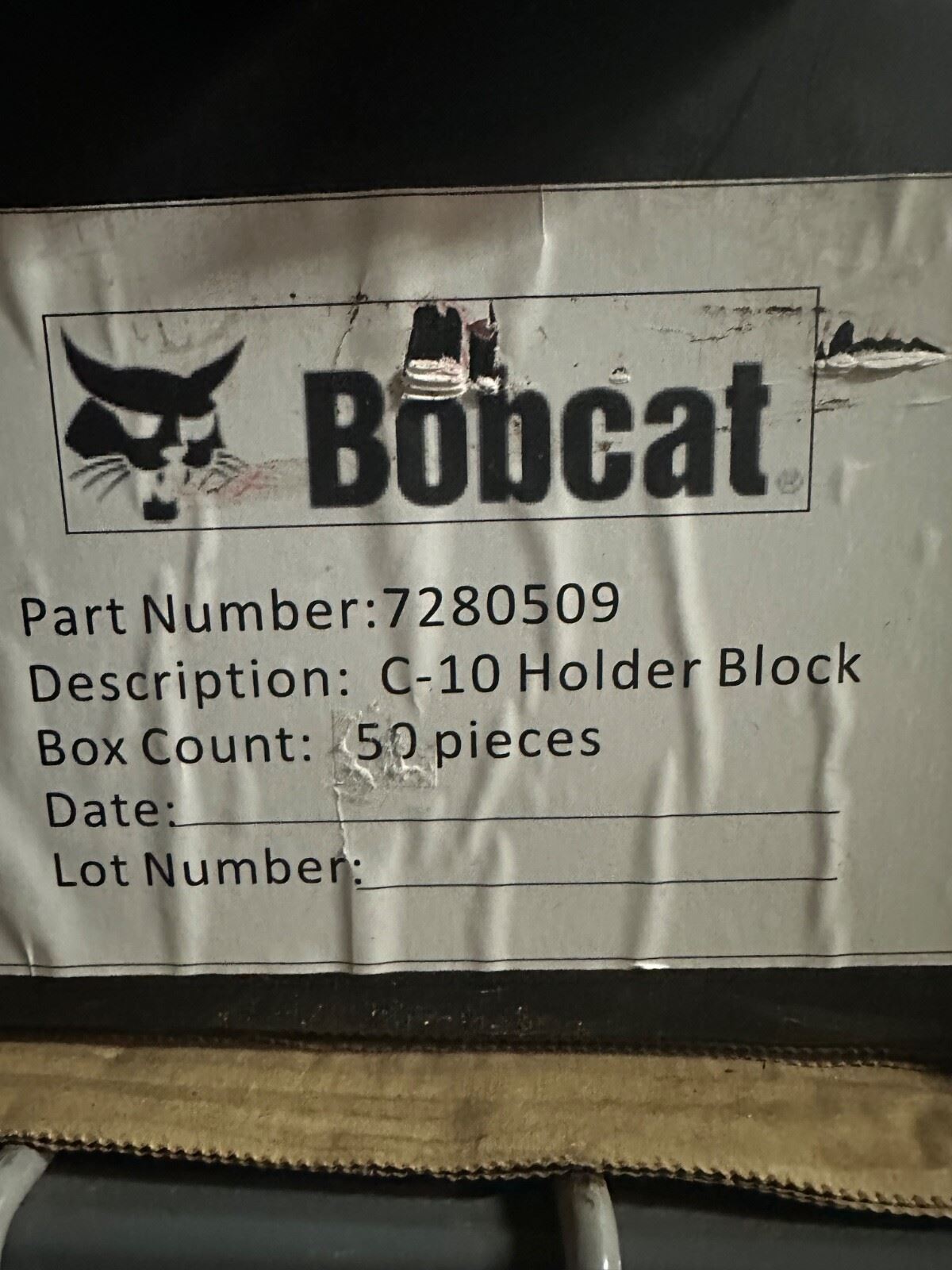 C-10 Bobcat Replacement Block many Bobcat Attachments 7280509 Case of 50