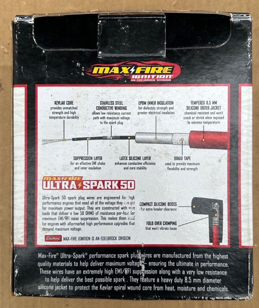 OEM | Spark Plug Wire Set Edelbrock Fits 1997-2015 Most GM Vehicles 22710