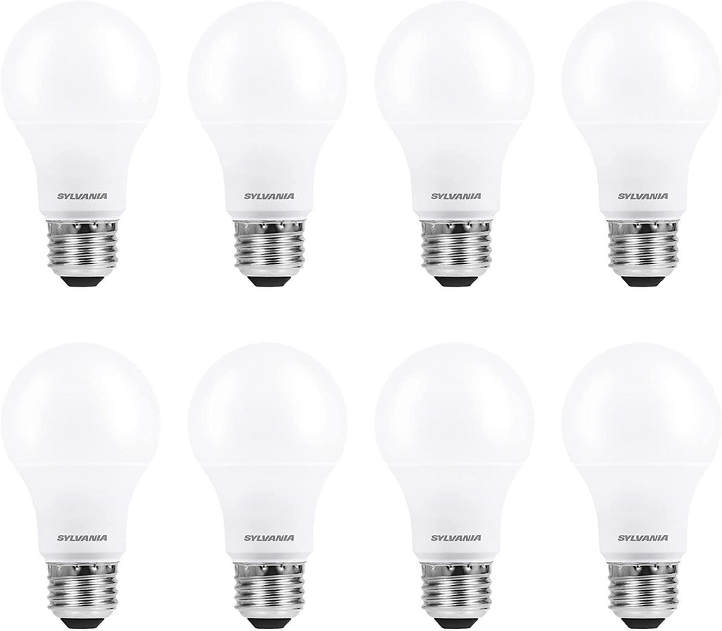 SYLVANIA ECO LED Light Bulb, 60W, 9W, 750 Lumens 3-8 Packs ecoled9a19f8507yvrp8
