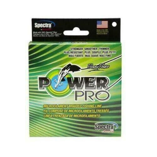 New Power Pro Spectra Braided Fishing Line 50 lb Test 150 Yards Moss Green 50lb