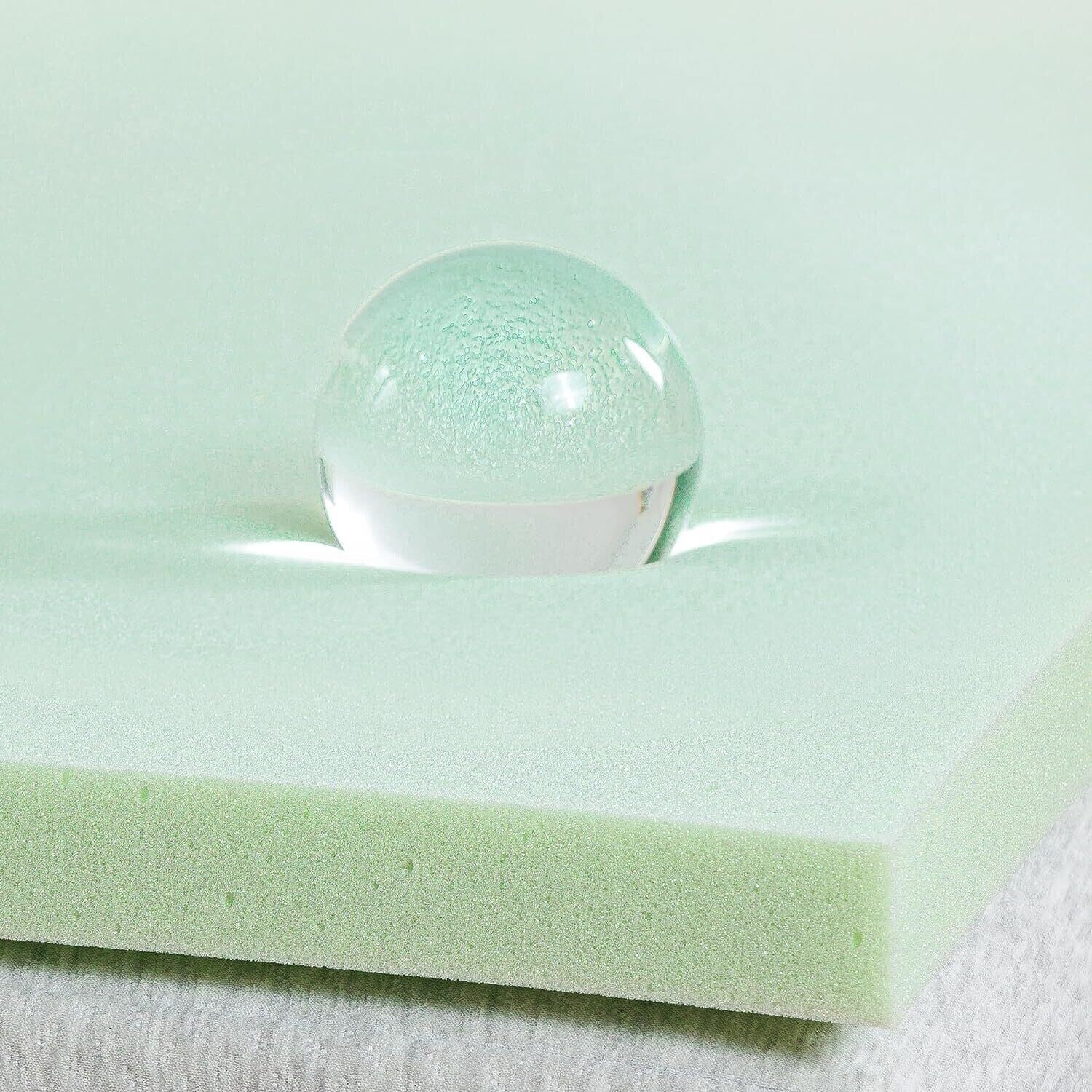 New ZINUS 1.5 Inch Green Tea Memory Foam Mattress Topper, Queen AZ-GTFT-150Q
