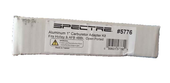 Spectre Carburetor Spacer, 1 Inch, Open 4-Barrel Square Bore SPE-5776