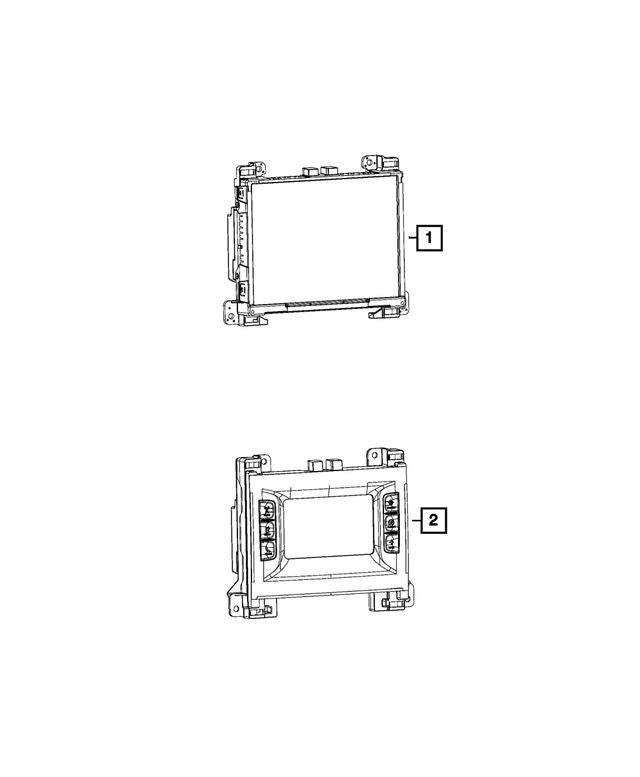 New OEM Multi Media Radio Display Fits 2016 Challenger, Charger SRT R/T SE