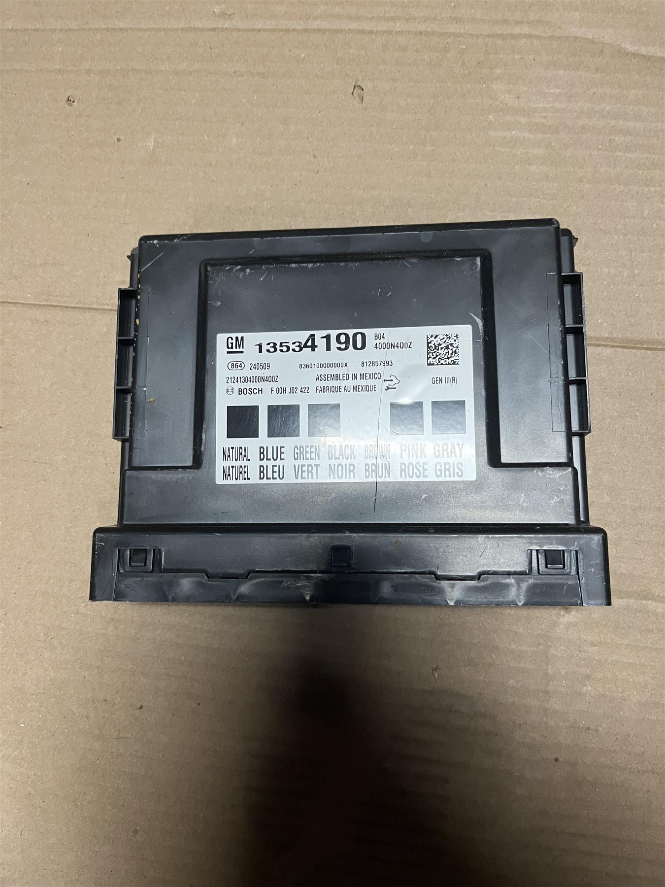 GM Body Control Module BCM 13534190 Genuine OEM