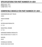 New OEM Idler Pulley for C7 C9 Caterpillar Engines 311-6551