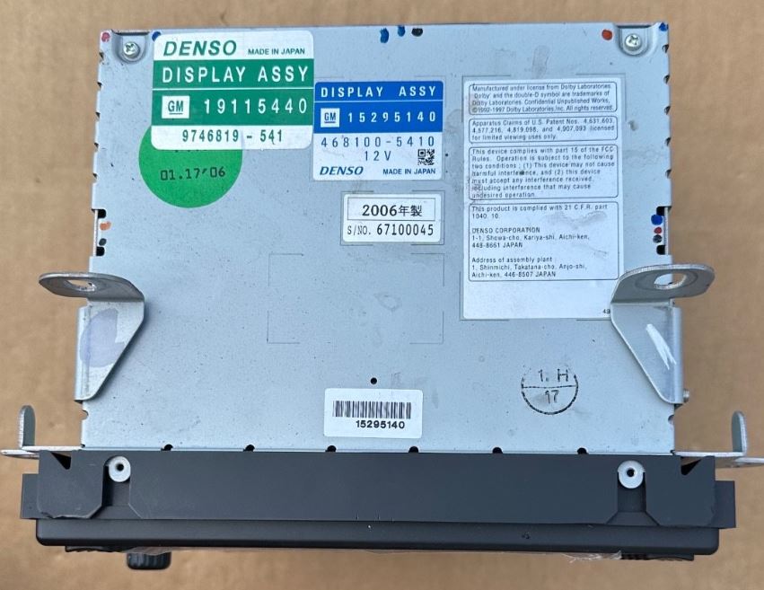 OEM | Radio \ Stereo Assembly Fits 2006-2008 SRX GM 15295140