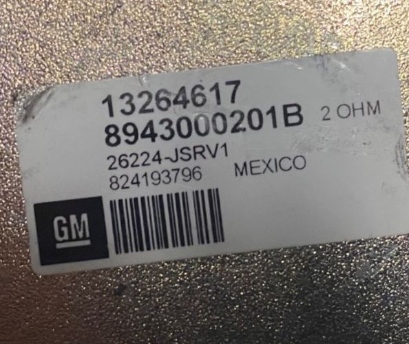 OEM | Speaker Rear fits 2010-2013 LaCrosse GM 13264617