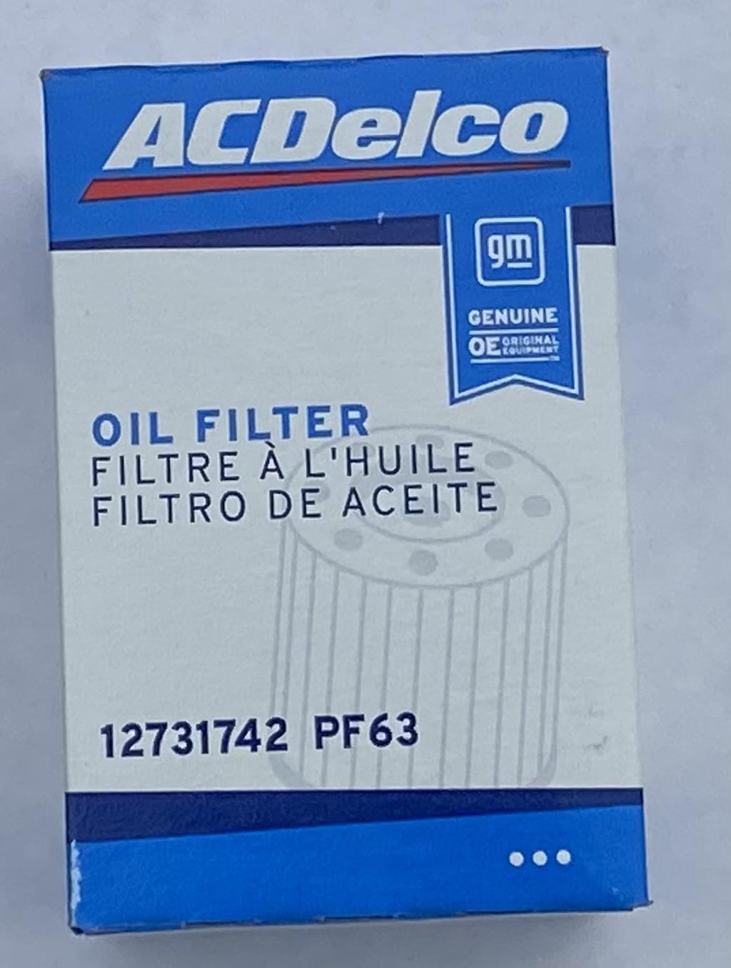 ACDelco GM 12731742 PF63 Oil Filter for Silverado Sierra Tahoe Traverse