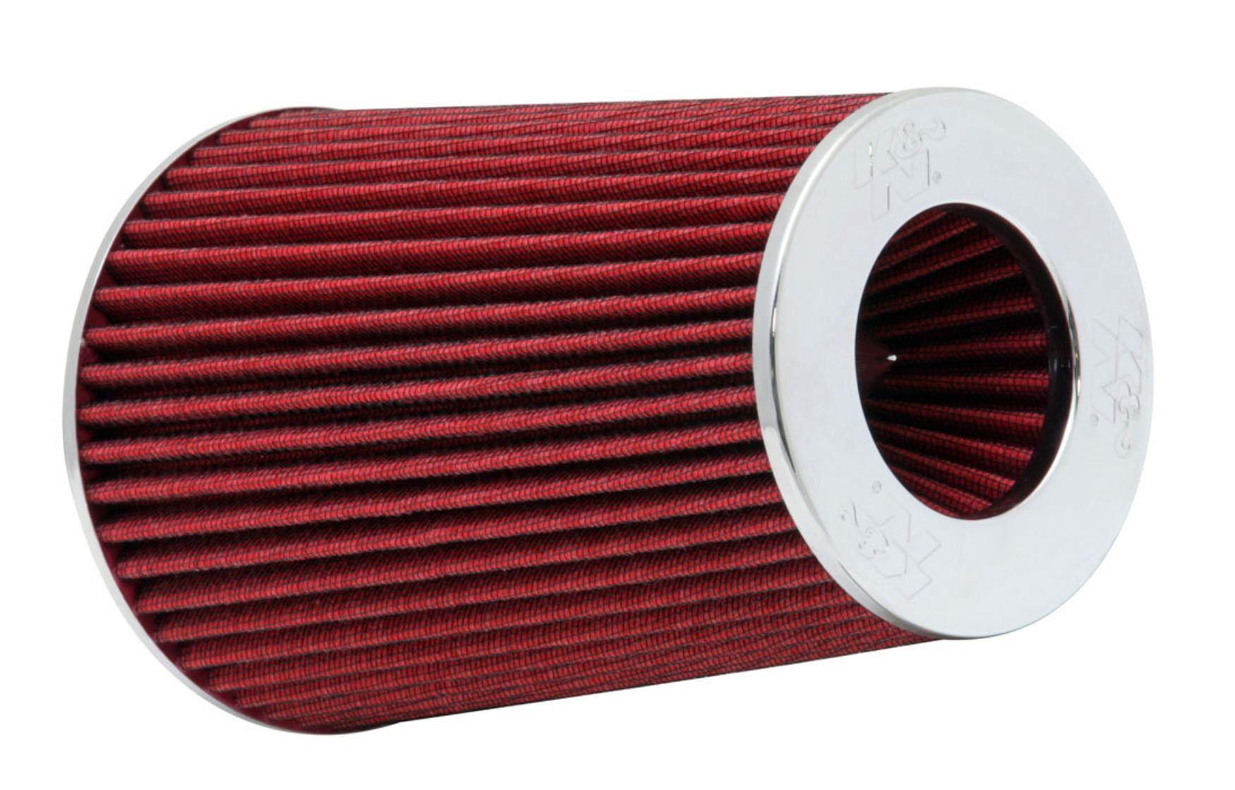 K&N Universal Clamp-On Air Filter: High Performance, Premium, Washable, Replacement Filter: Flange Diameter: 4 In, Filter Height: 9.5 In, Flange Length: 1.125 In, Shape: Round Tapered, RG-1002RD