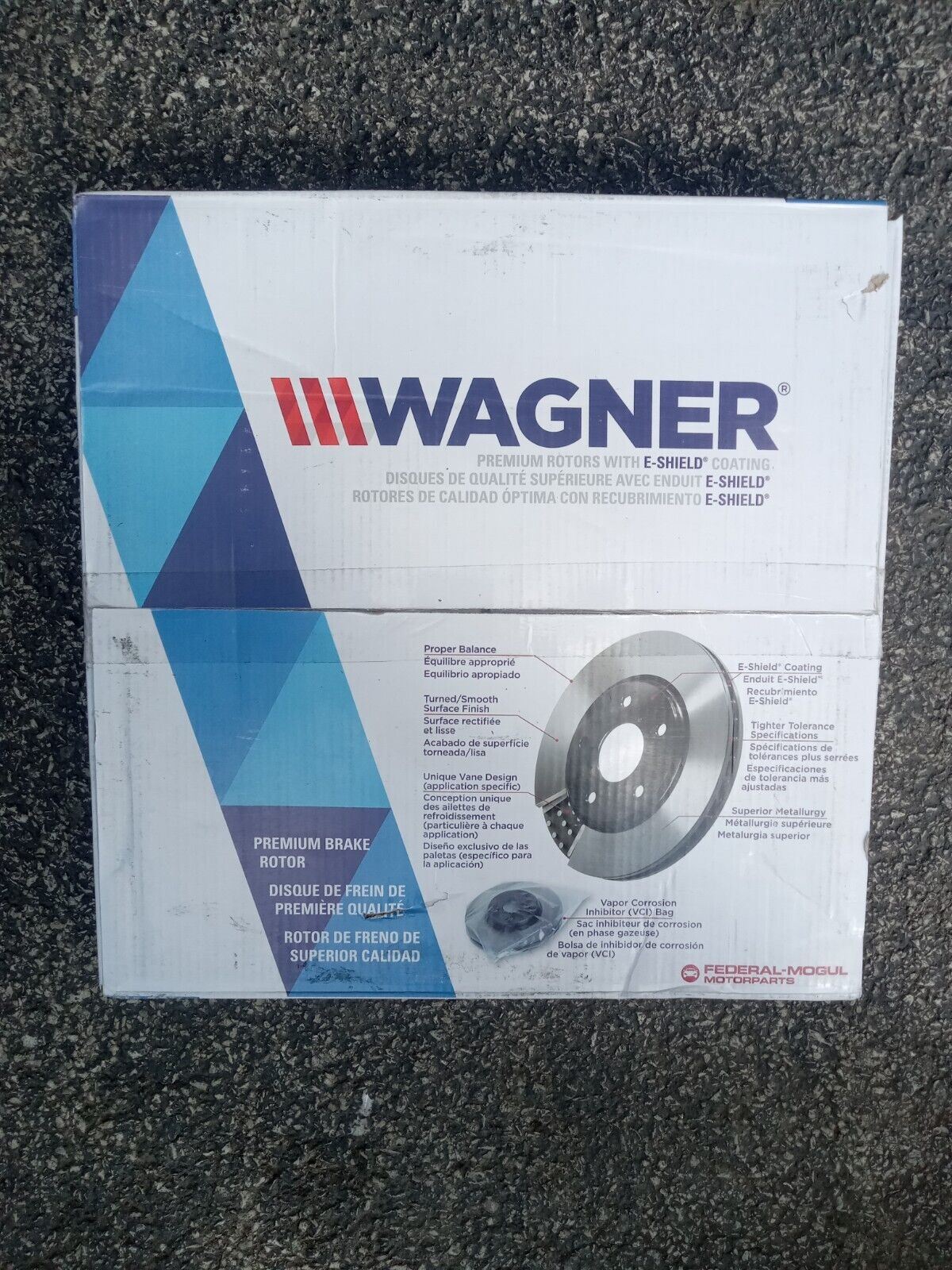 New Wagner Disc Brake Rotor Rear BD180510E