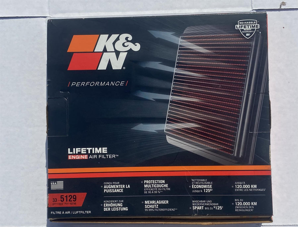 K&N 33-5129 Air Filter for Toyota Tundra 3.4L 2022-2026