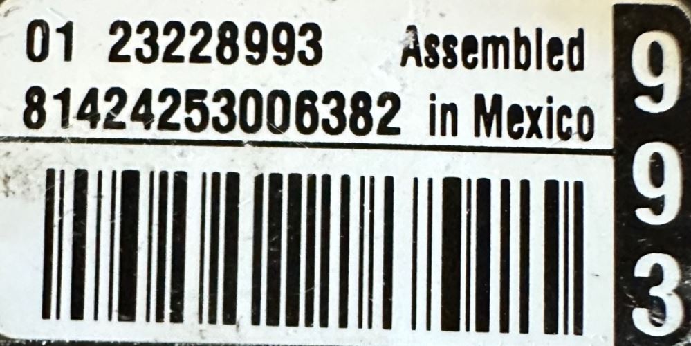 OEM | Ignition Switch Unit Fits HHR, Ion, Solstice, G5, Sky GM 23228993