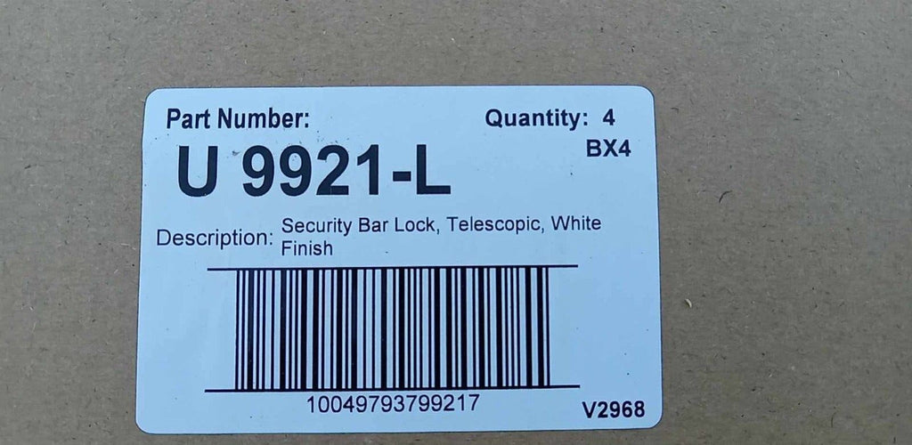 4 RELIABILT 28"-48" Adjustable Aluminum Sliding Patio Door Security Bar U 9921-L