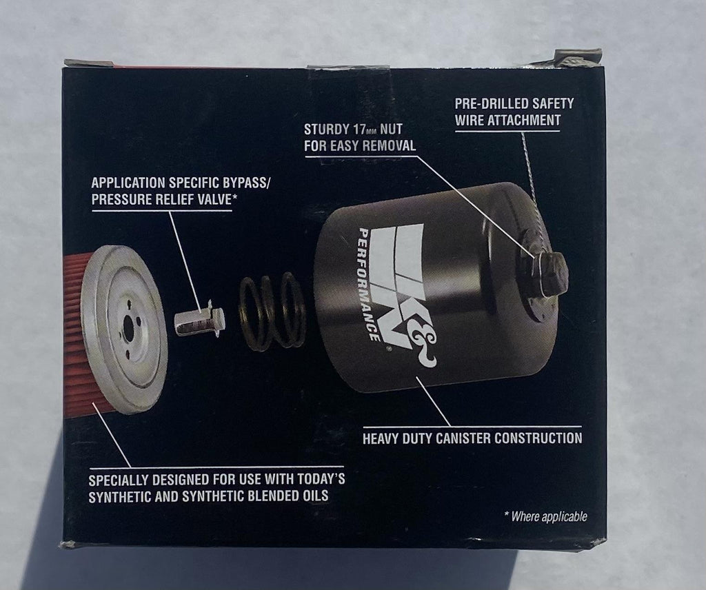 K&N KN-184 Oil Filter for Aprilia Scarabeo/Piaggio 500 2007-2015