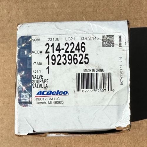 OEM | Vapor Purge Valve AcDelco GM 19239625