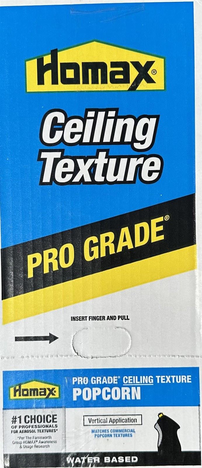 Homax Pro grade 14 oz. White Popcorn Water-based Ceiling Texture Spray Case of 6
