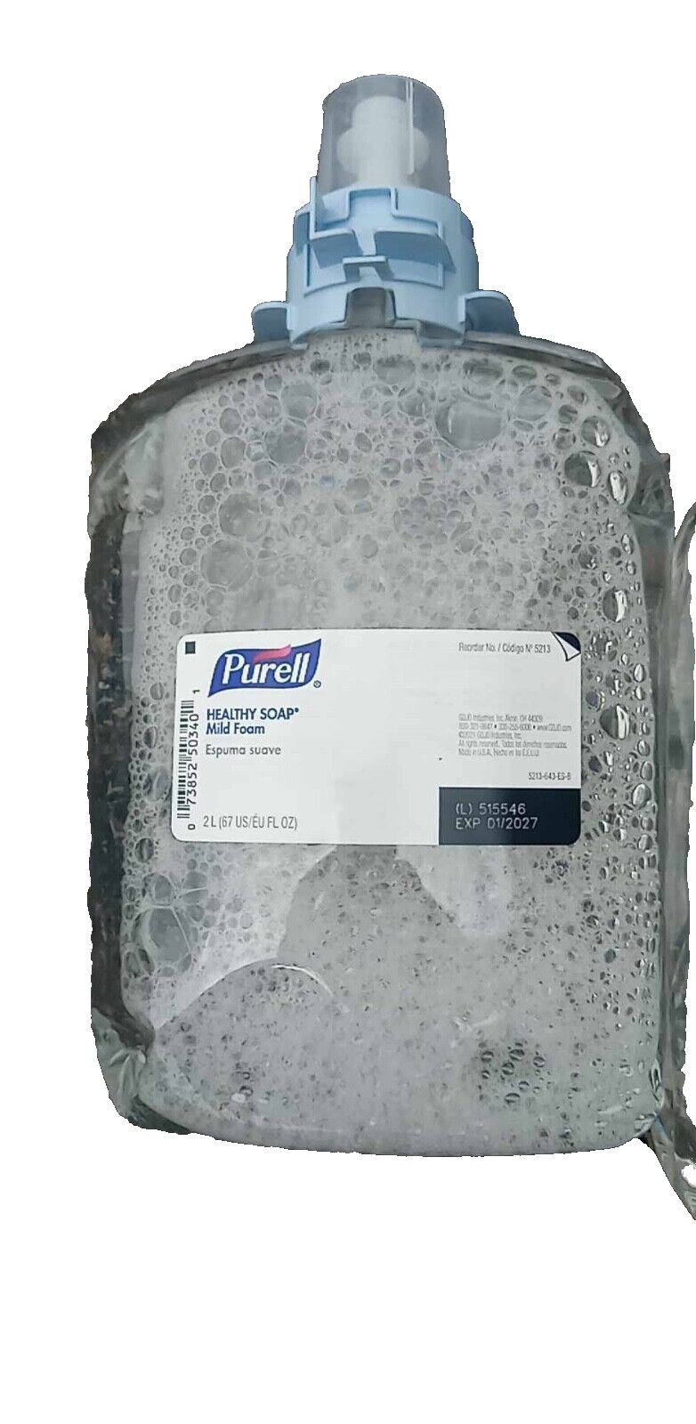 PURELL 5213-02 Healthy Soap Foaming Hand Soap Refill 2 Lit. 2/Carton Exp 10/26