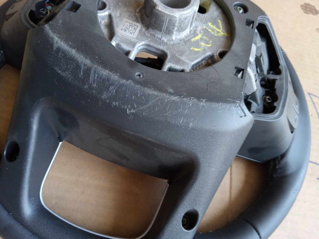 OEM 19-22 GMC Sierra 1500 Black Leather Steering Wheel 84946331