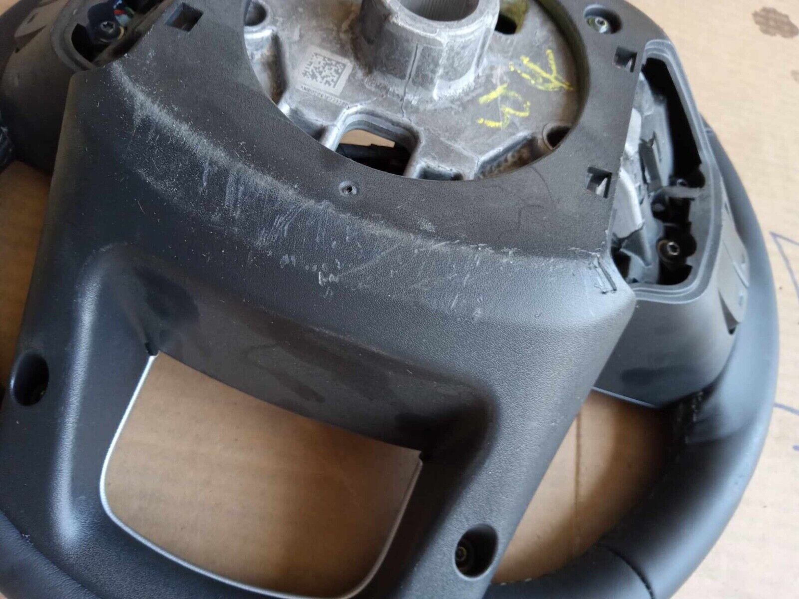 OEM 19-22 GMC Sierra 1500 Black Leather Steering Wheel 84946331