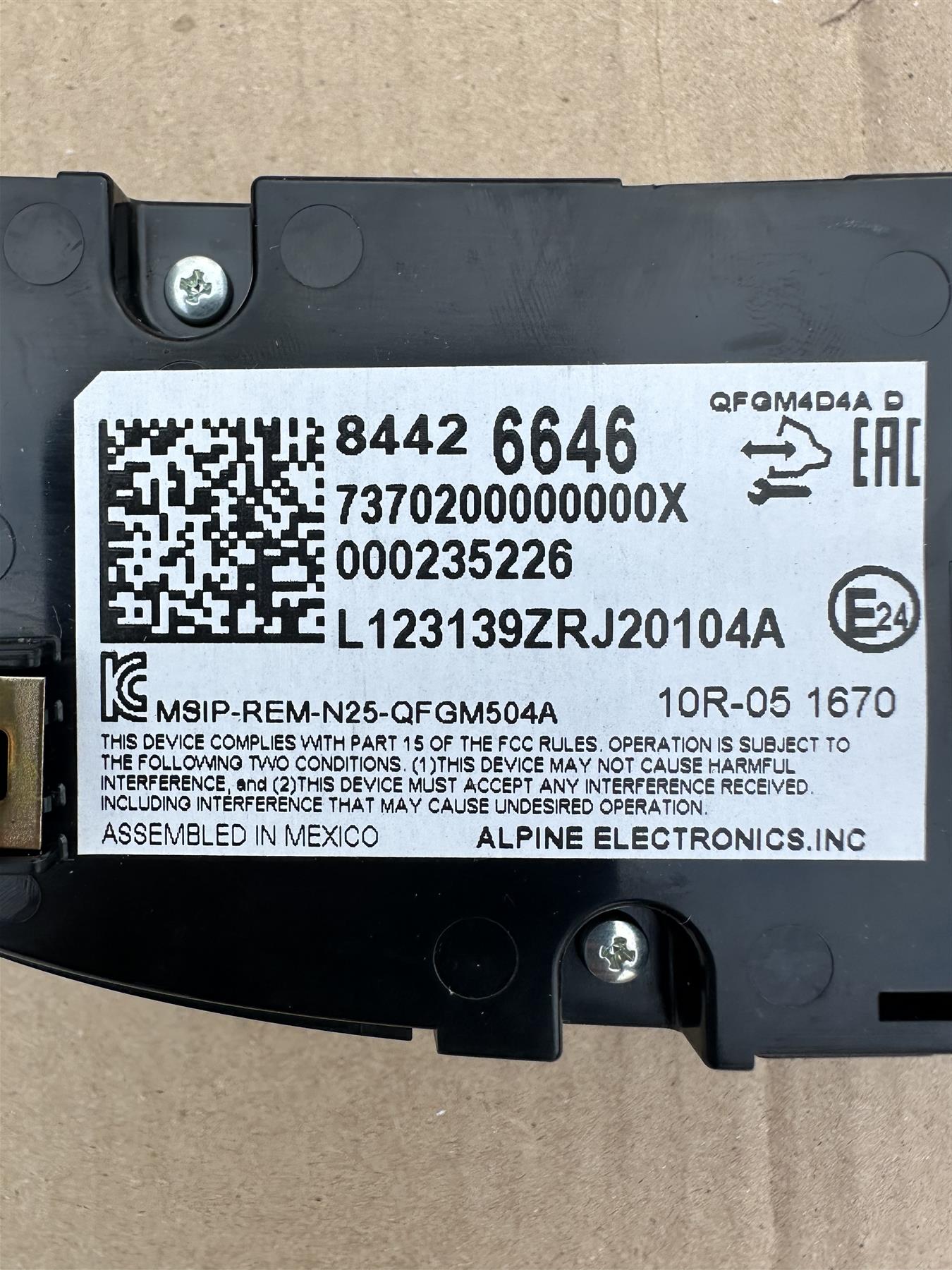 ACDelco GM 84426646 HVAC Control Panel OEM Genuine Replacement