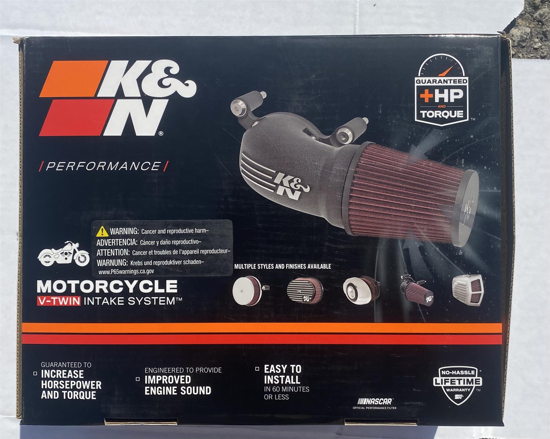 K&N 57-1137 Air Intake System for Harley Softail/Dyna FI